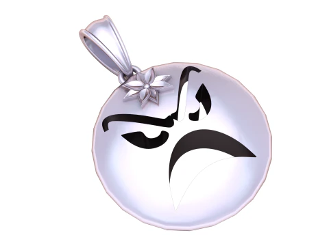 Angry Face Expression Pendant 3D Printable Model 3D Print Model