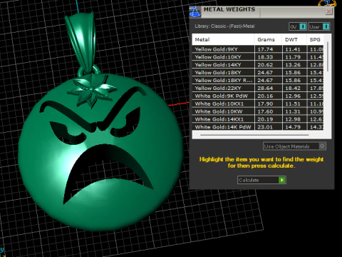 Angry Face Expression Pendant 3D Printable Model 3D Print Model