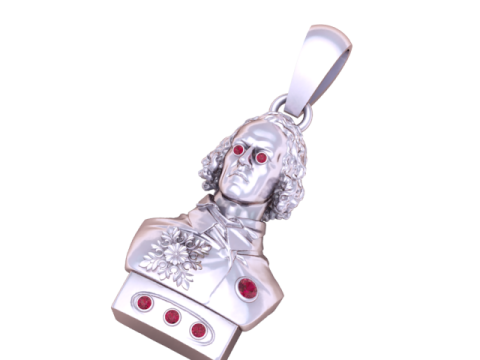 Подвеска-бюст Regal Commander 3D-модель ювелирного изделия для печати 3D Принт Модель