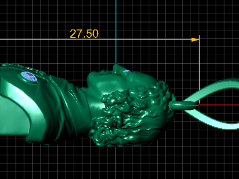 Подвеска-бюст Regal Commander 3D-модель ювелирного изделия для печати 3D Принт Модель