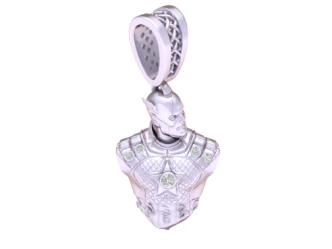 Galactic Warrior Armor Bust Pendant 3D Printable Jewelry Model 3D Print Model
