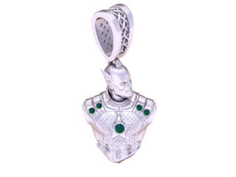 Galactic Warrior Armor Bust Pendant 3D Printable Jewelry Model 3D Print Model