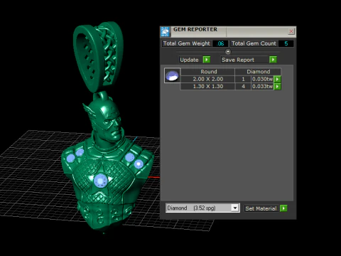Galactic Warrior Armor Bust Pendant 3D Printable Jewelry Model 3D Print Model