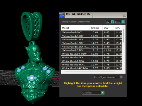 Galaktischer Krieger Rüstung Büste Anhänger 3D druckbares Schmuckmodell 3D Druckmodell