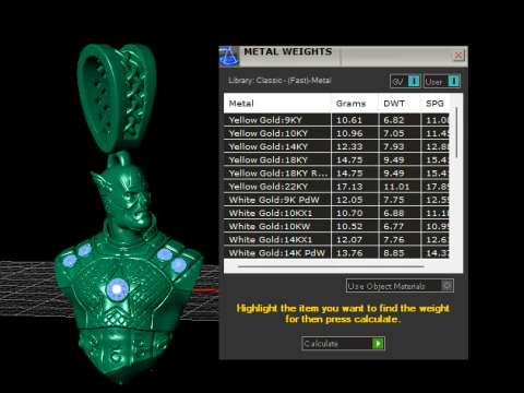 Galactic Warrior Armor Bust Pendant 3D Printable Jewelry Model 3D Print Model