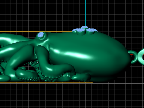 Подвеска Ocean Guardian в форме осьминога 3D-модель ювелирного изделия для печати 3D Принт Модель