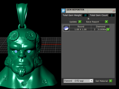 Höllischer gehörnter Krieger-Anhänger, 3D-druckbares Schmuckmodell 3D Druckmodell
