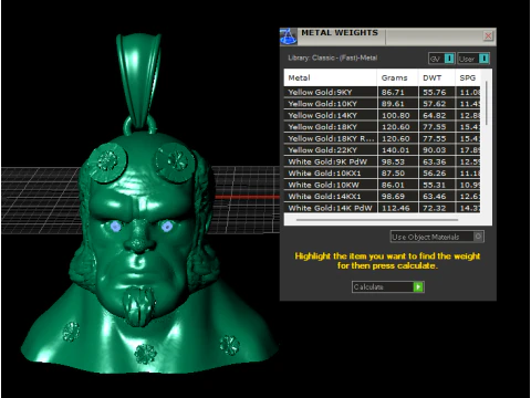 Infernal Horned Warrior Pendant 3D Printable Jewelry Model 3D Print Model