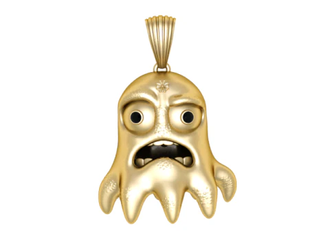 Haunted Ghost Character Pendant 3D Printable Jewelry Model 3D Print Model