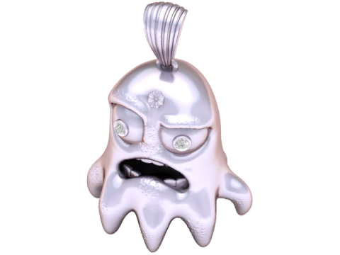 Haunted Ghost Character Pendant 3D Printable Jewelry Model 3D Print Model