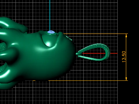 Haunted Ghost Character Pendant 3D Printable Jewelry Model 3D Print Model
