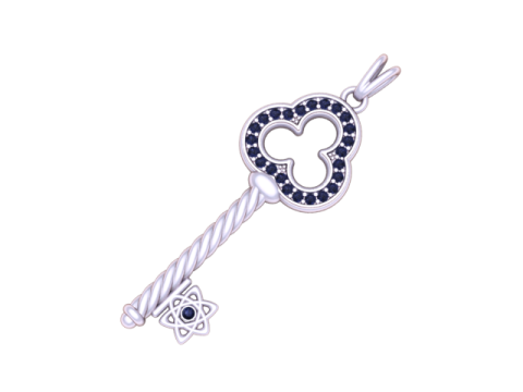 Ruby Royal Schlüsselanhänger 3D-druckbares Schmuckmodell 3D Druckmodell