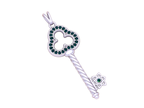 Ruby Royal Schlüsselanhänger 3D-druckbares Schmuckmodell 3D Druckmodell