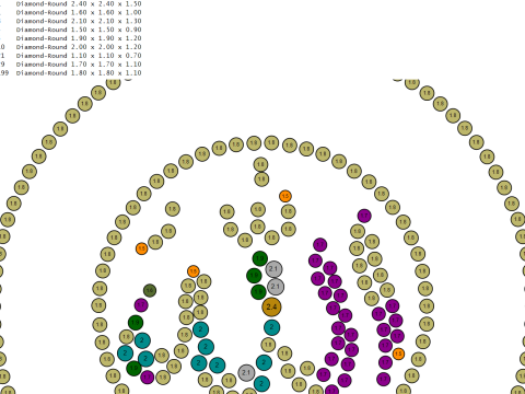 로얄 꽃 알라 서예 펜던트 높은 세부 묘사 3D 인쇄 가능한 보석 모델 3D 프린트 모델