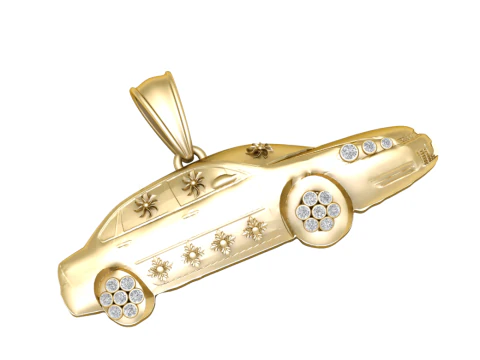 Luxury Car Pendant 3D Printable Jewelry Model 3D Print Model