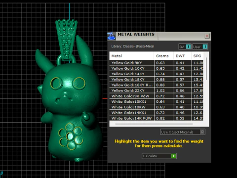 Подвеска с милым бриллиантом в виде мультяшного персонажа 3D-модель ювелирного изделия для печати 3D Принт Модель