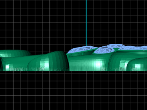 Blumen-Rubinbl&uuml;ten-Anh&auml;nger, 3D-druckbares Modell 3D Druckmodell