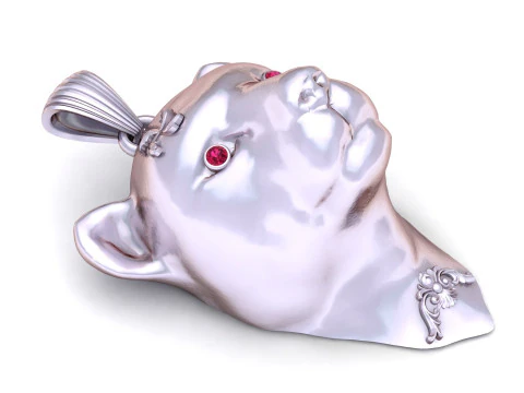 Golden Cub Head Pendant 3D Printable Model 3D Print Model