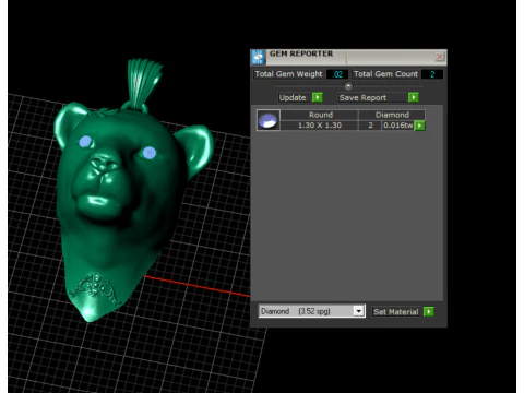 Golden Cub Head Pendant 3D Printable Model 3D Print Model