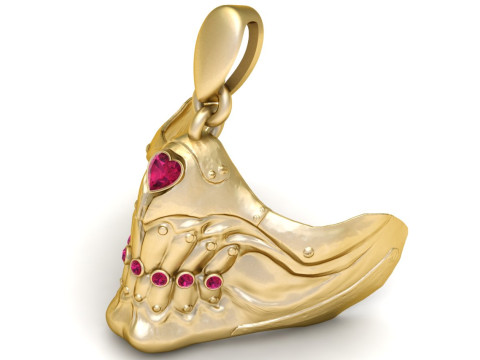 Fantasy Armor Boot Pendant 3D Printable Model 3D Print Model