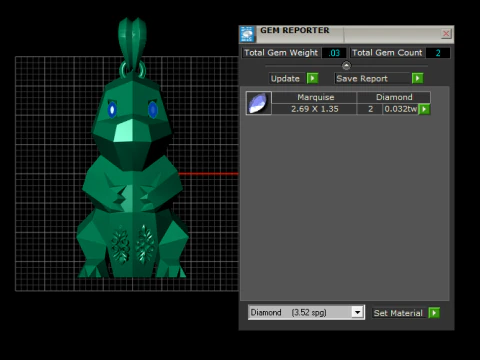 Golden Geometric Bunny Luxury 3D Printable Pendant Model 3D Print Model
