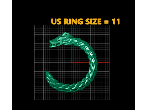 Golden Serpent Cuff Luxury 3D Printable Bracelet Model 3D Print Model