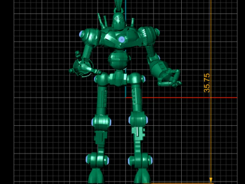 Golden Mech Guardian Luxury 3D Printable Pendant Model 3D Print Model