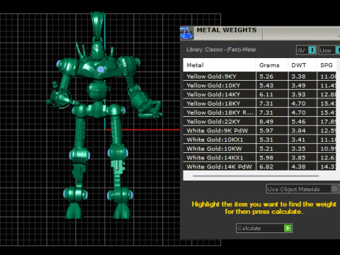Golden Mech Guardian Luxury 3D Printable Pendant Model 3D Print Model