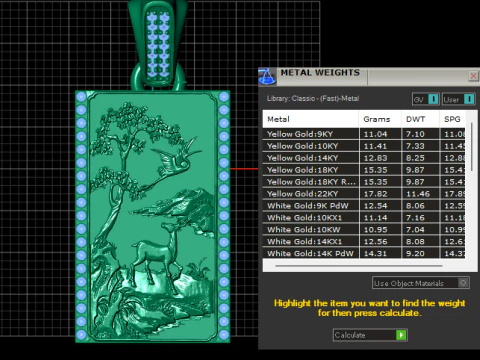 Emerald Forest Harmony Plaque Luxury 3D Printable Pendant Model 3D Print Model