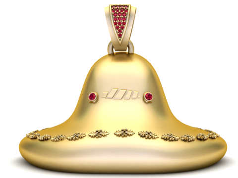 Golden Slime Spirit Charm Luxury 3D Printable Pendant 3D Print Model