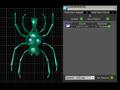 Golden Skull Spider Charm Luxury 3D Printable Pendant 3D Print Model