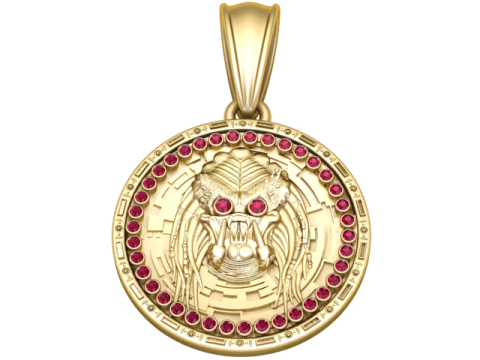 Royal Lion Medallion Pendant 3D Printable Jewelry ModelThe Royal Lion Medallion Pendant represents 3D Print Model