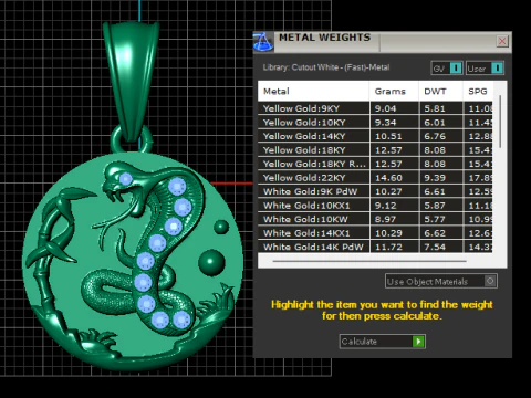 Serpent Coin Pendant 3D Printable Mythical Jewelry Model 3D Print Model