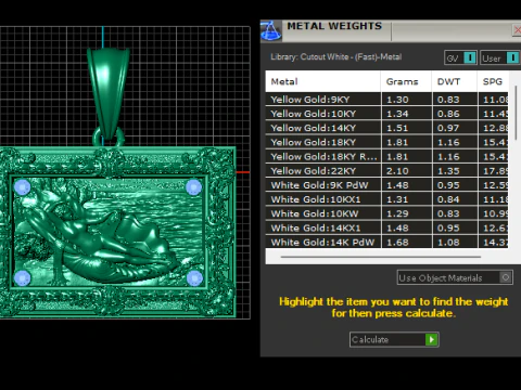 Classical Art Frame Pendant 3D Printable Jewelry Model 3D Print Model