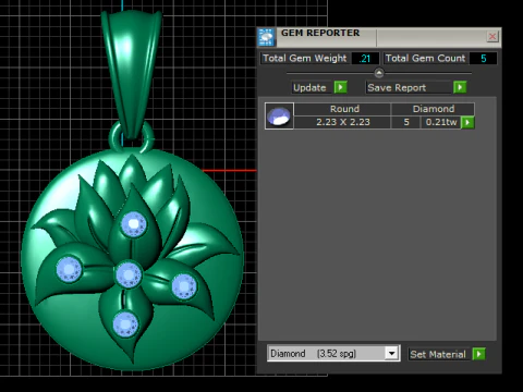 Sacred Lotus Blossom Medallion 3D Printable 3D Print Model