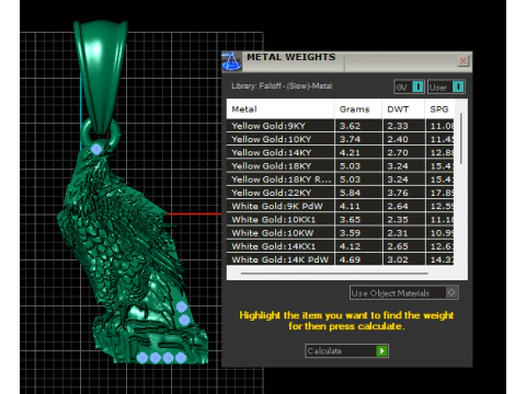 Royal Eagle Sculpture Pendant 3D Printable Model 3D Print Model