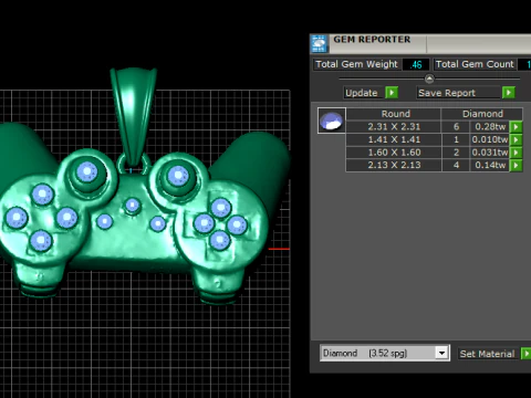 Gaming Controller Pendant 3D Printable Model 3D Print Model