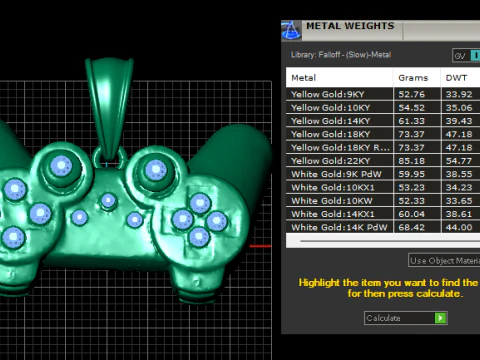 Gaming Controller Pendant 3D Printable Model 3D Print Model
