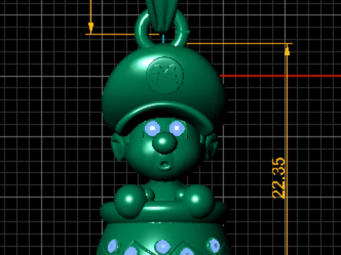 Cute Gamer Character Pendant 3D Printable Model 3D Print Model