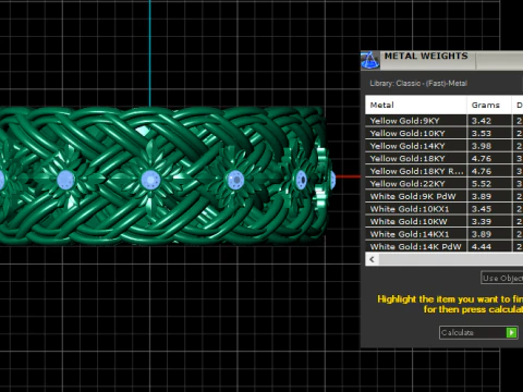 Royal Gold Braided Floral Band Ring with Ruby Stones 3D Print Model