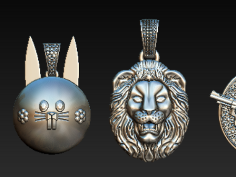 B&ecirc;tes mythiques Ic&ocirc;nes l&eacute;gendaires Collection de pendentifs fantastiques STL imprimable en 3D Modèles 3D en vedette