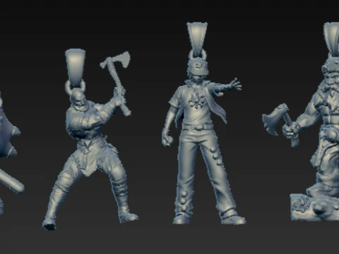 Heroes Legends Future Guardians Character Pendant Collection 3D Printable STL 3D Print Model