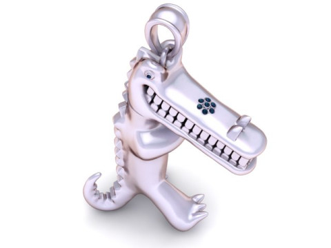 Pendentif Golden Croco Buddy Bijoux imprimables en 3D Modèles 3D en vedette
