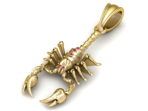 Imperial Scorpion Pendant 3D Printable Jewelry 3D Print Model
