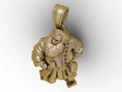 Elder Guardian Pendant 3D Printable Jewelry 3D Print Model