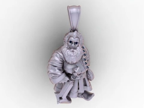Elder Guardian Pendant 3D Printable Jewelry 3D Print Model