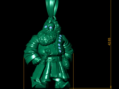 Elder Guardian Pendant 3D Printable Jewelry 3D Print Model