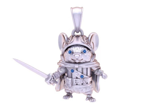 Valiant Mouse Knight Pendant 3D Printable Jewelry 3D Print Model
