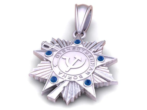 Order of the Red Star Pendant 3D Printable Jewelry 3D Print Model