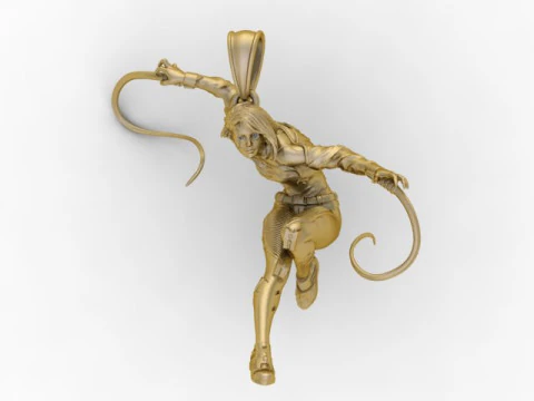 Joias para impress&atilde;o em 3D com pingente Aerial Grace Acrobat Modelo de Impressão 3D